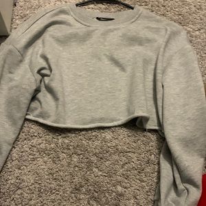 cute gray crop top